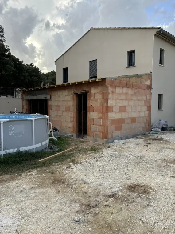 Création d'extension de maison individuelle à Réauville