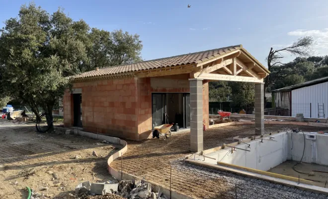 Rénovation d'une piscine à Réauville, Grignan, Bâti Estran