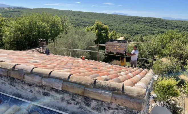 Rénovation toiture, Grignan, Bâti Estran